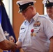 Master Chief Petty Officer Charles “Rob” Bushey receives the Legion of Merit Medal