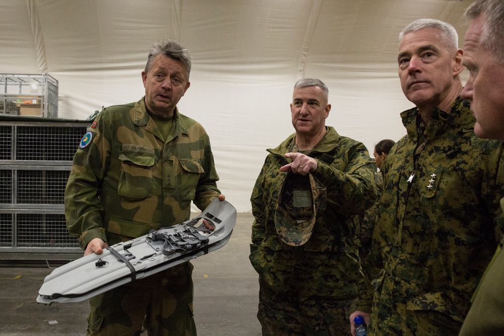 Assistant Commandant Tours the Frigard Caves