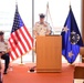 Master Chief Petty Officer James H. Bach gives his first speech as the Atlantic Area Command Master Chief