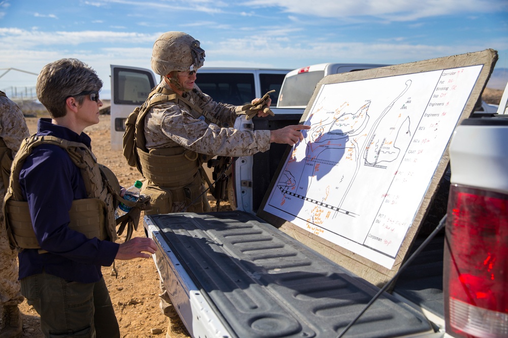 Senator Ernst visits Combat Center for a day in the life of a Marine