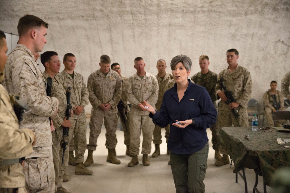 Senator Ernst visits Combat Center for a day in the life of a Marine