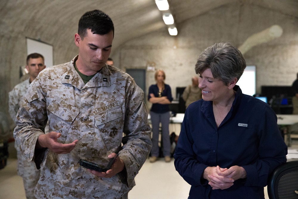 Senator Ernst visits Combat Center for a day in the life of a Marine