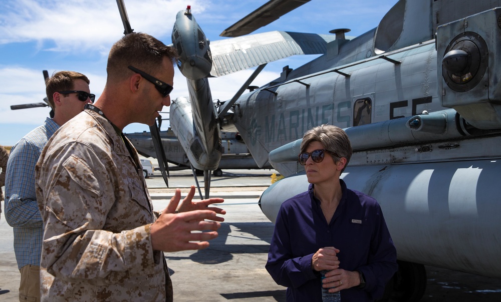 Senator Ernst visits Combat Center for a day in the life of a Marine