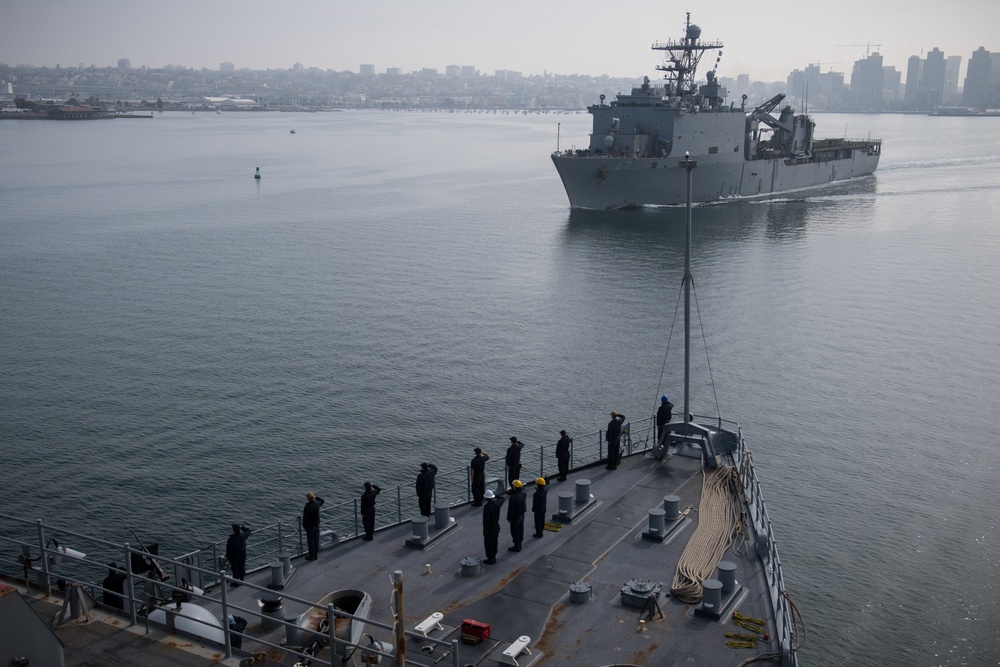 USS Pearl Harbor Returns To San Diego