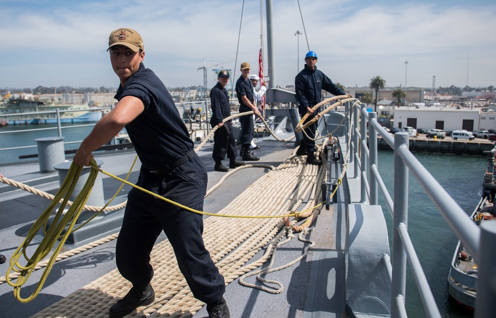 USS Pearl Harbor Returns To San Diego