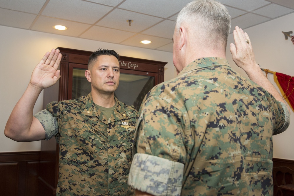 Major Pablo J. Torres Promotion Ceremony