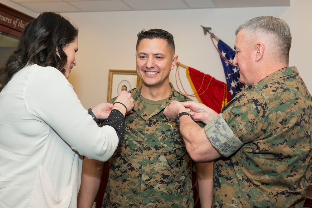 Major Pablo J. Torres Promotion Ceremony