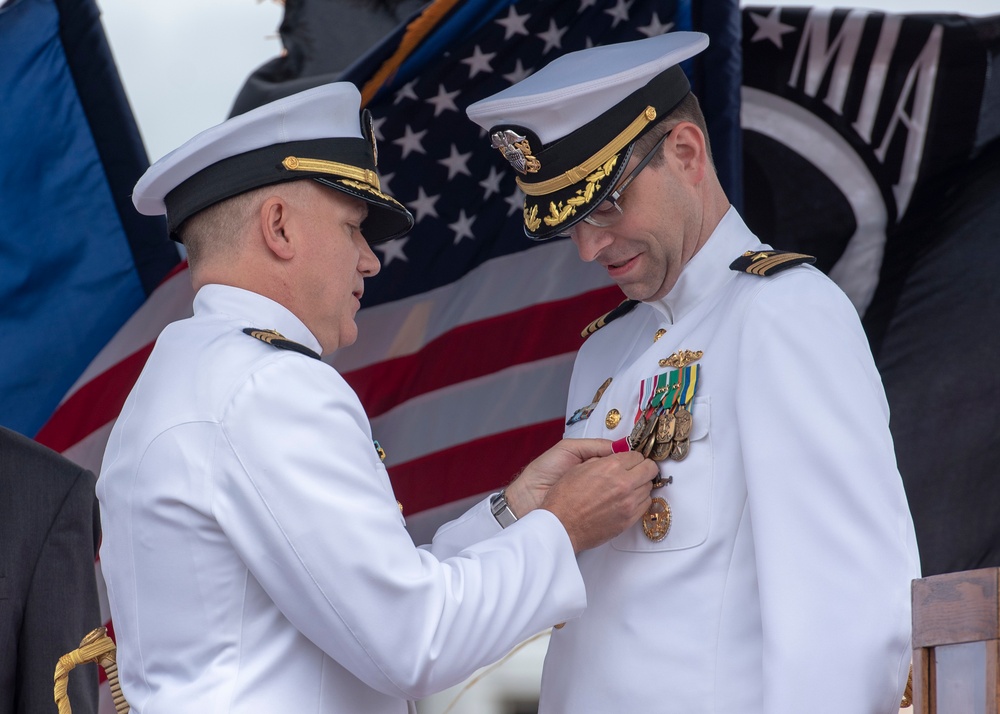 USS Mississippi Holds Change of Command