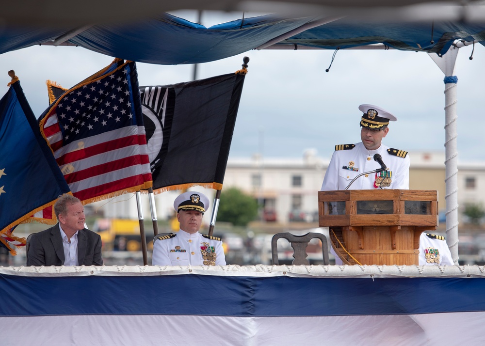 USS Mississippi Holds Change of Command