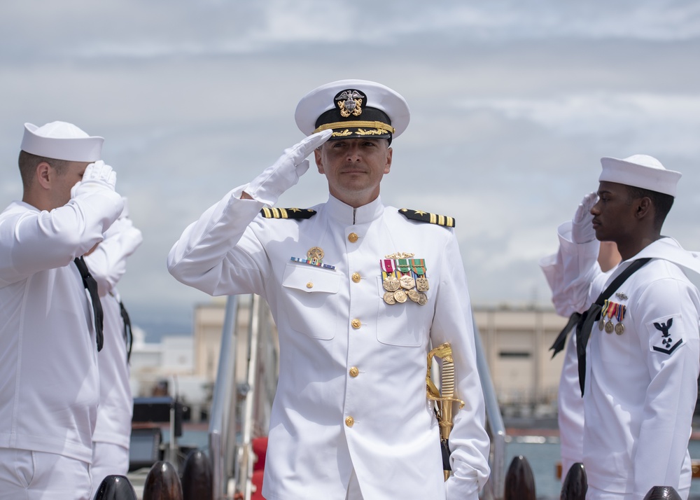 USS Mississippi Holds Change of Command