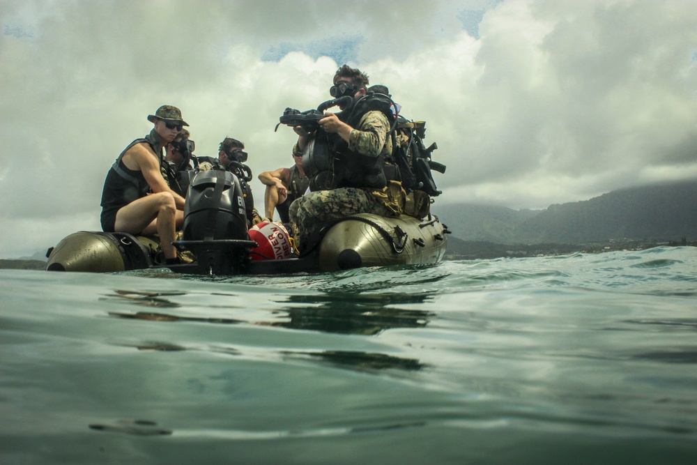 U.S. Marines conduct dive operations