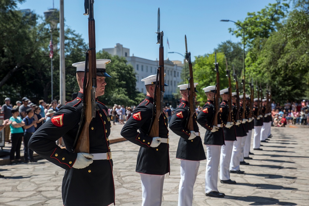 San Antonio Tricentennial Battle Color Ceremony