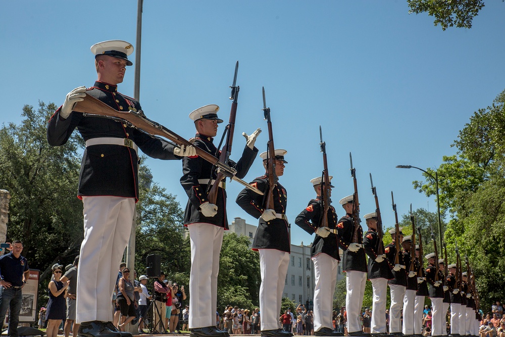 San Antonio Tricentennial Battle Color Ceremony