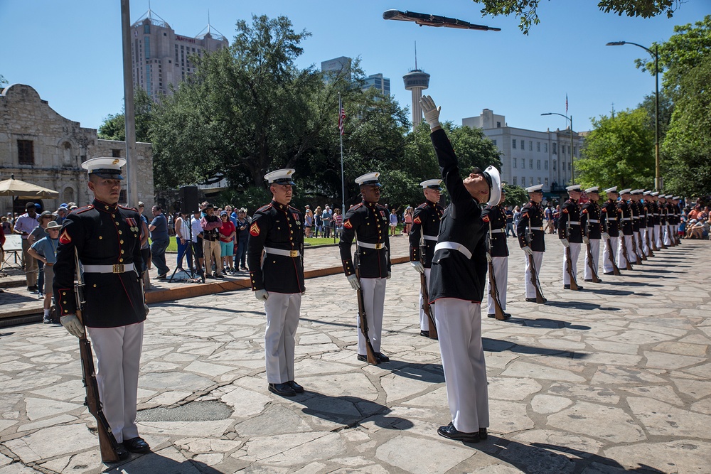 San Antonio Tricentennial Battle Color Ceremony