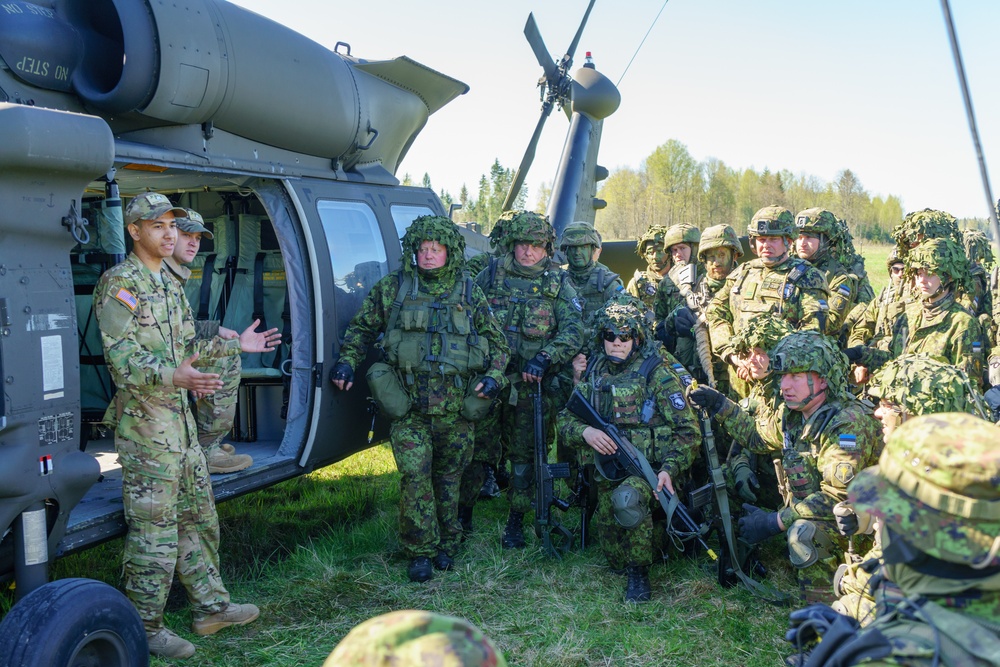 Air Cav trains with Estonian, Finnish forces for Operation Hedgehog