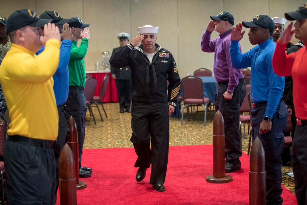 Aviation Boatswain's Mate (Handling) 1st Class Ricardo Hernandez's retirement