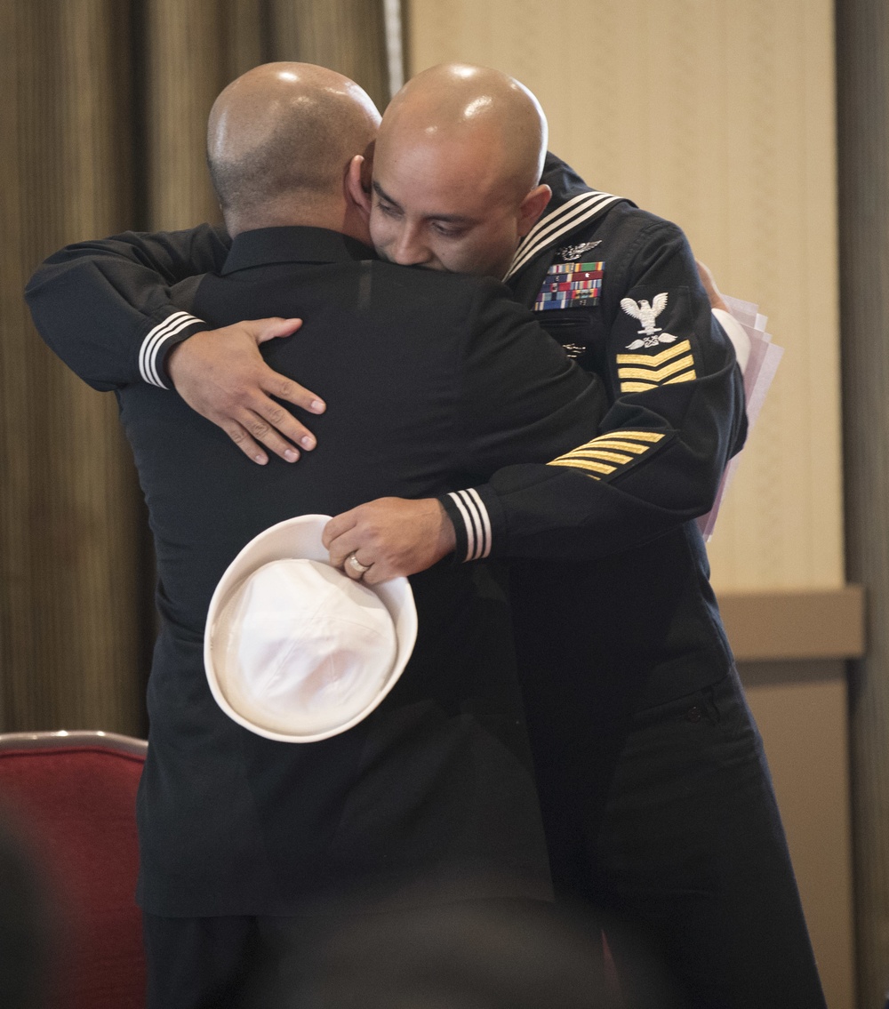 Aviation Boatswain's Mate (Handling) 1st Class Ricardo Hernandez's retirement