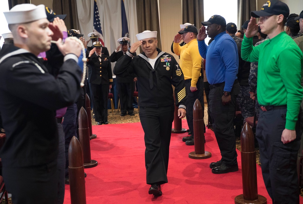 Aviation Boatswain's Mate (Handling) 1st Class Ricardo Hernandez's retirement