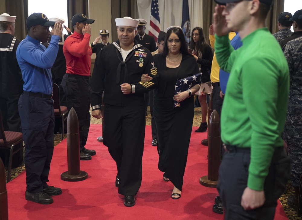 Aviation Boatswain's Mate (Handling) 1st Class Ricardo Hernandez's retirement