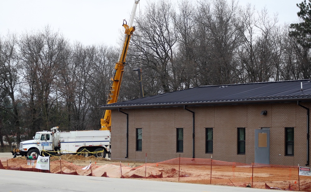 Construction on new Fort McCoy CYS admin, storage building continues