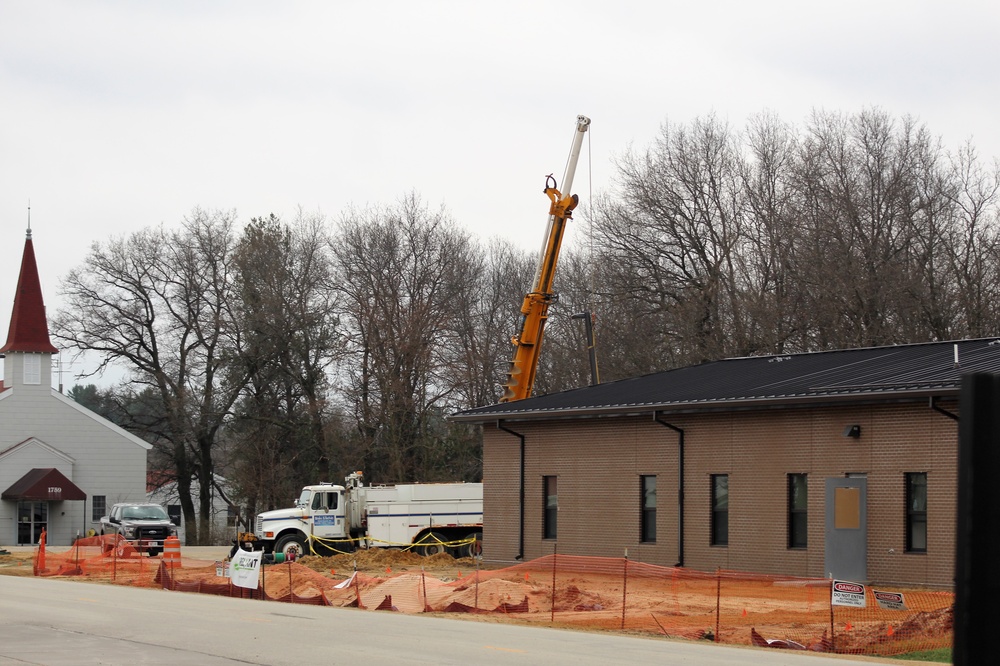 Construction on new Fort McCoy CYS admin, storage building continues