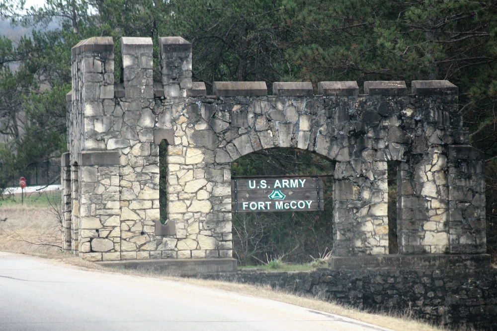 Old Stone Gates on Fort McCoy's South Post