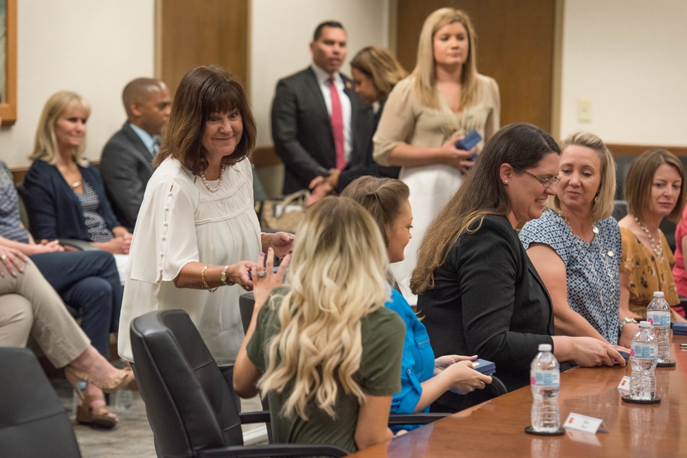 Second Lady Karen Pence speaks to military spouses at Luke AFB