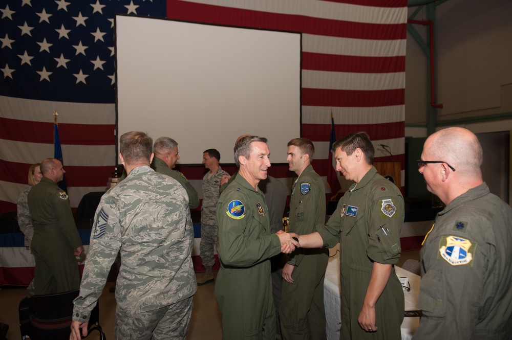 Gen Miller Congratulates Airmen