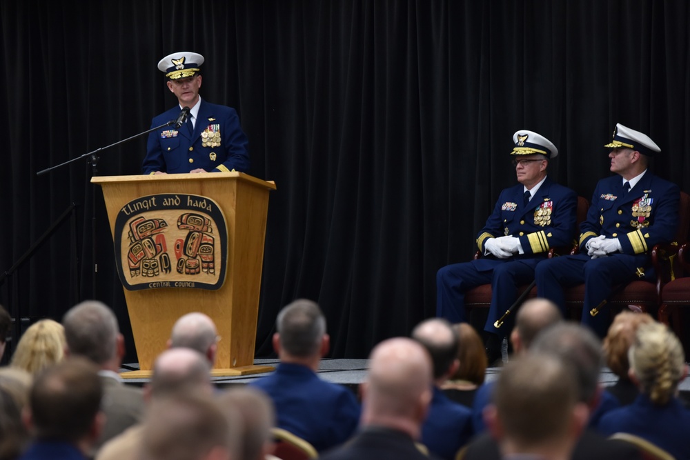 Coast Guard District 17 change of command ceremony