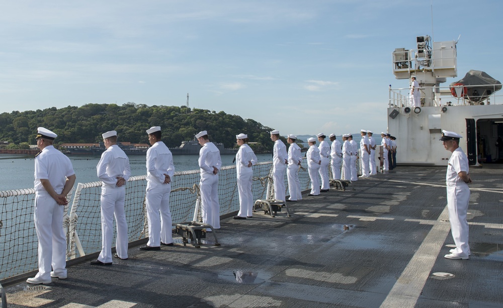 USNS Mercy departs Trincomalee, Sri Lanka