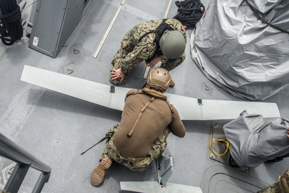 Mark VI Patrol Boats underway during Unit Level Training