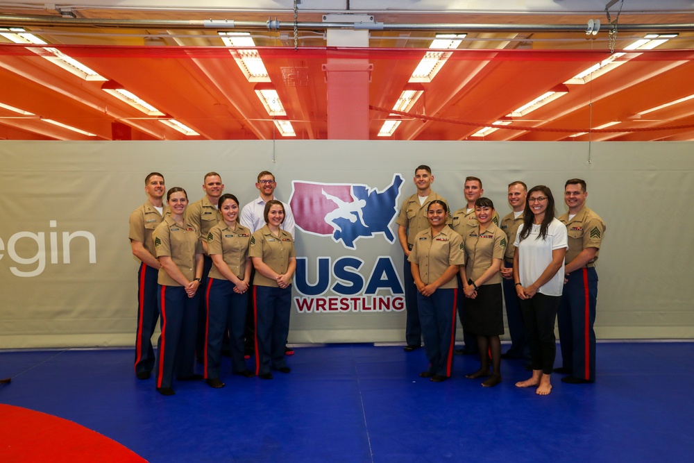 Marines take to the mat with USA wrestling