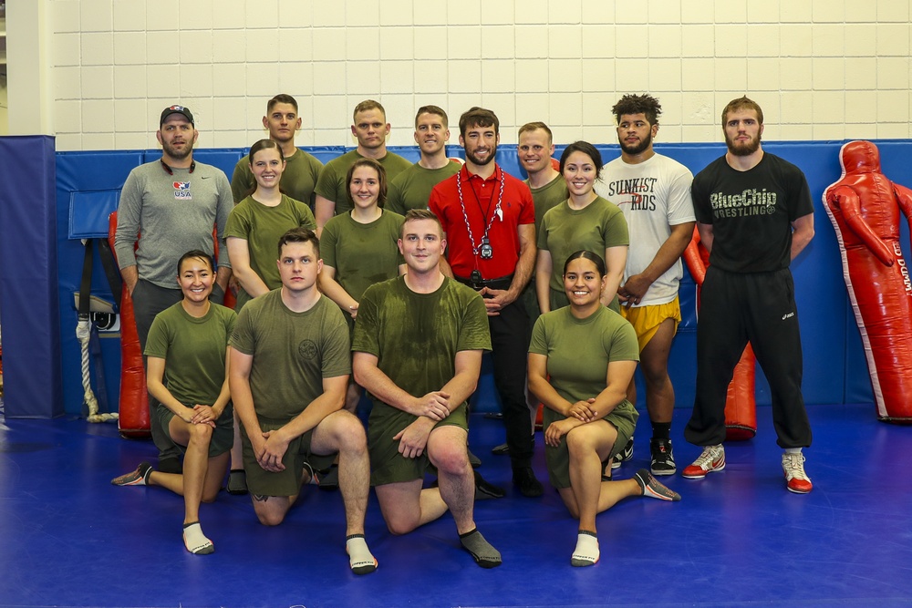 Marines take to the mat with USA Wrestling