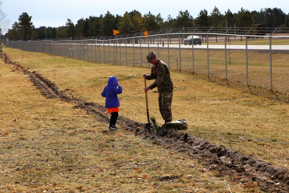 Community plants trees for 30th Arbor Day observance at Fort McCoy