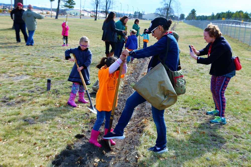 Community plants trees for 30th Arbor Day observance at Fort McCoy