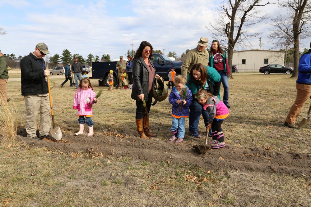 Community plants trees for 30th Arbor Day observance at Fort McCoy