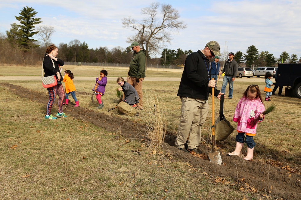 Community plants trees for 30th Arbor Day observance at Fort McCoy