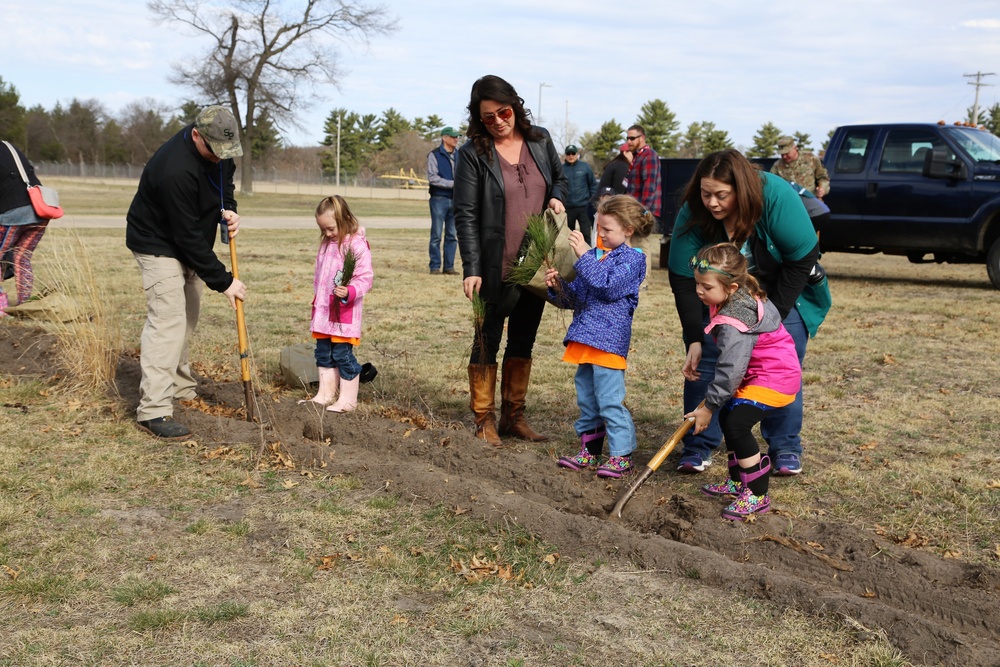 Community plants trees for 30th Arbor Day observance at Fort McCoy