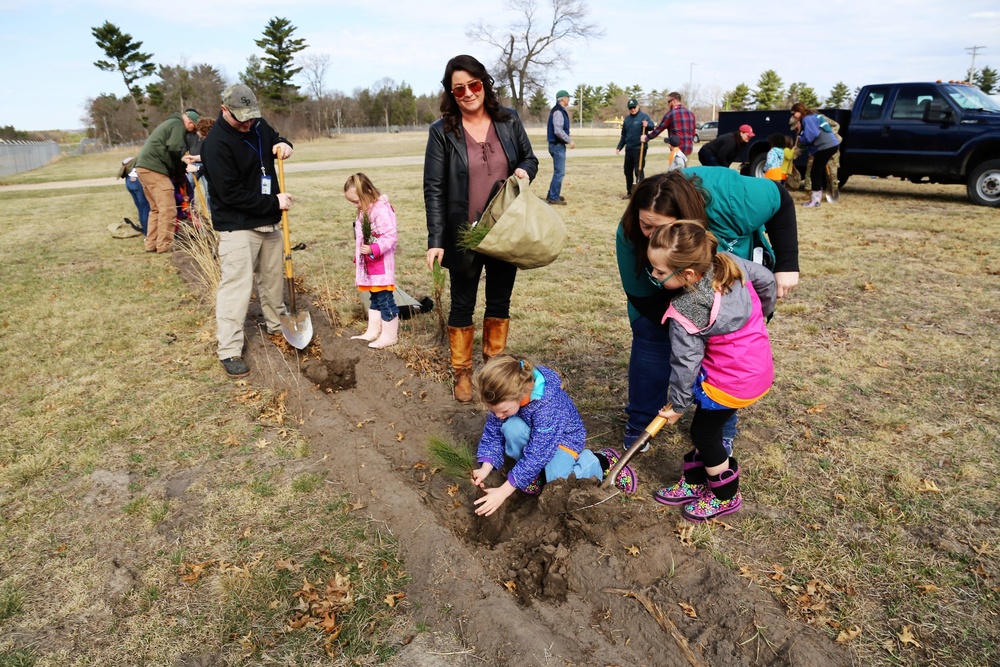 Community plants trees for 30th Arbor Day observance at Fort McCoy