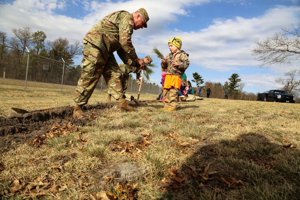 Community plants trees for 30th Arbor Day observance at Fort McCoy