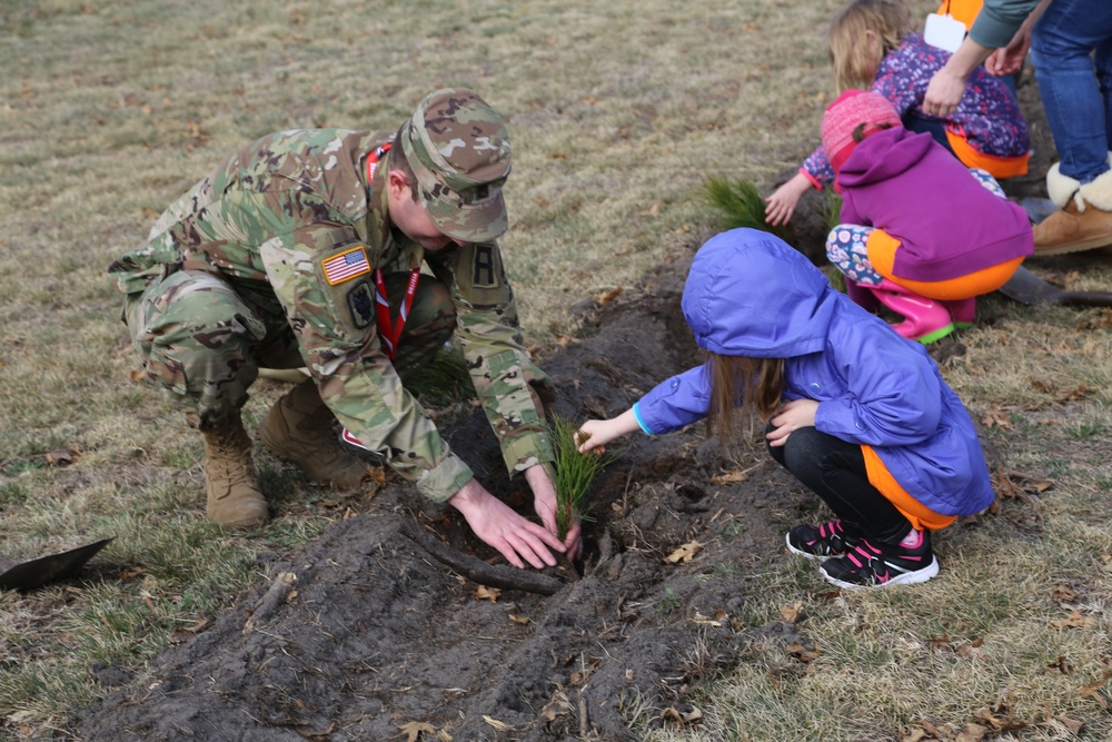 Community plants trees for 30th Arbor Day observance at Fort McCoy