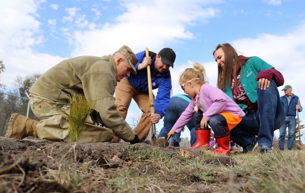 Community plants trees for 30th Arbor Day observance at Fort McCoy