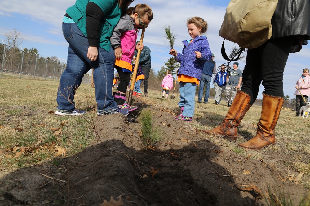 Community plants trees for 30th Arbor Day observance at Fort McCoy