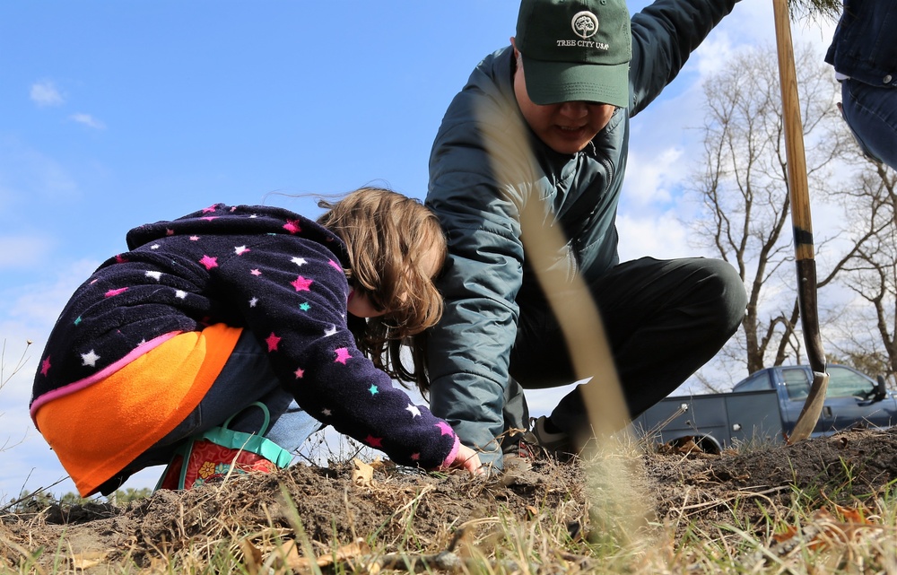 Community plants trees for 30th Arbor Day observance at Fort McCoy