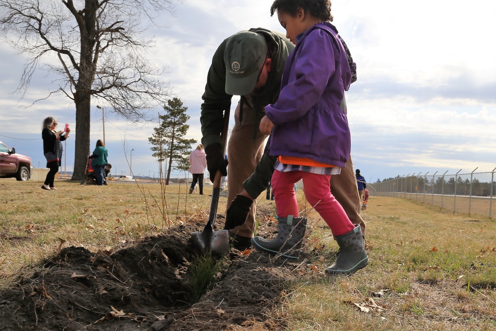 Community plants trees for 30th Arbor Day observance at Fort McCoy