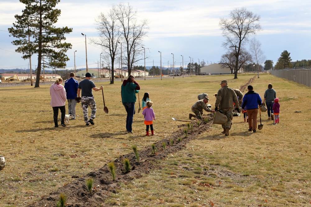 Community plants trees for 30th Arbor Day observance at Fort McCoy