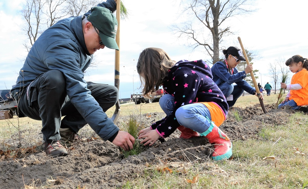 Community plants trees for 30th Arbor Day observance at Fort McCoy