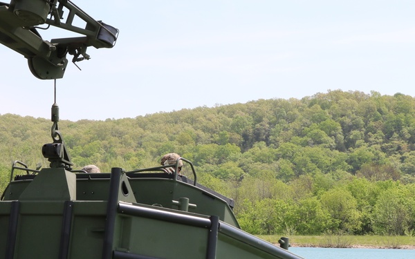 M30 Bridge Erection Boats launches into water