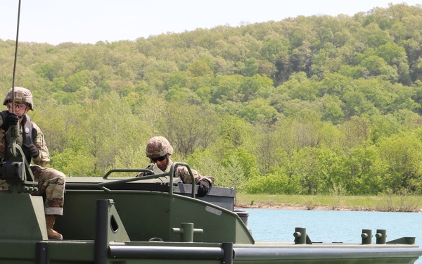 M30 Bridge Erection Boat launches into water