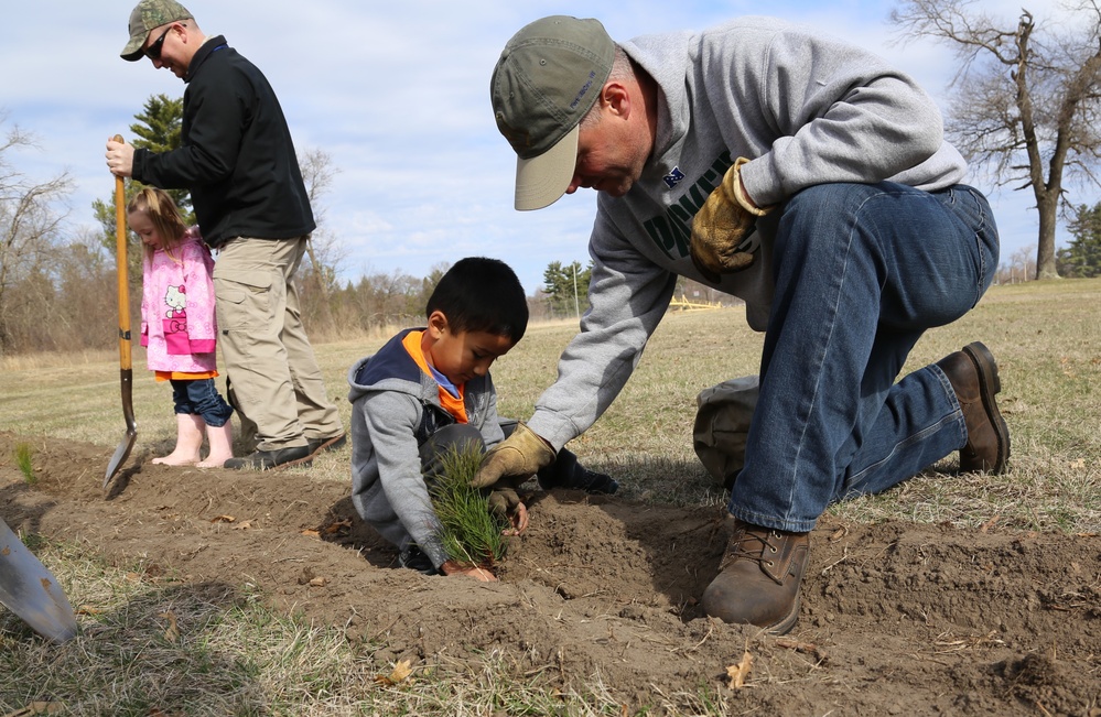 Community plants trees for 30th Arbor Day observance at Fort McCoy